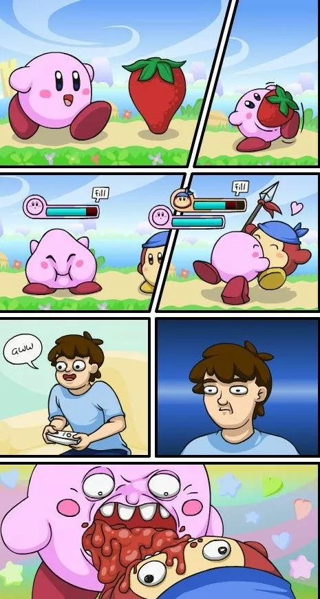 Kirby puede ser algo perturbador