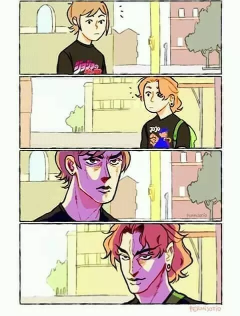 cuando encuentro a otro fan de jojo's