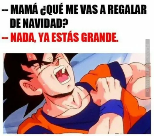 Cuando ya estás grande en navidad