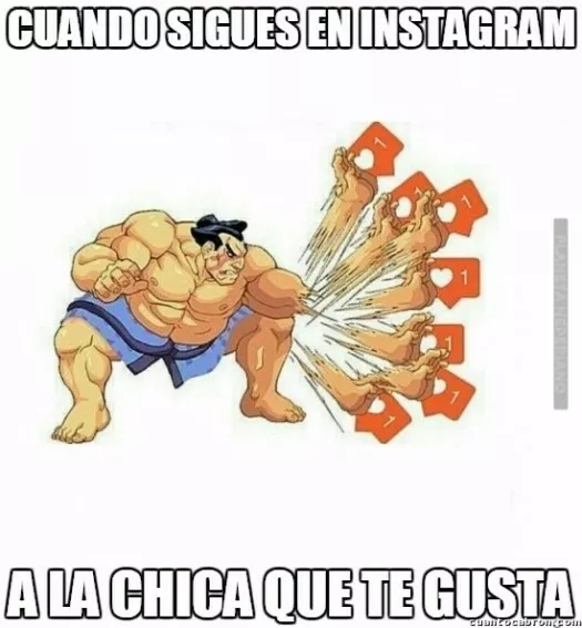 Tu en instagram con la chica que te gusta