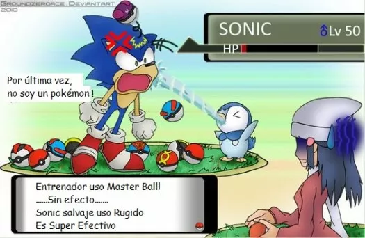 Sonic es un pokémon de lo más raro