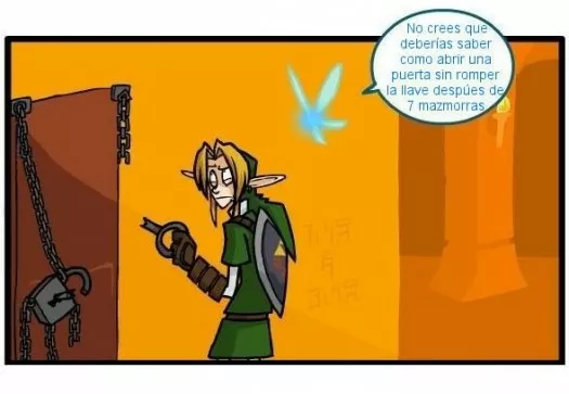 Si es que link es un manazas