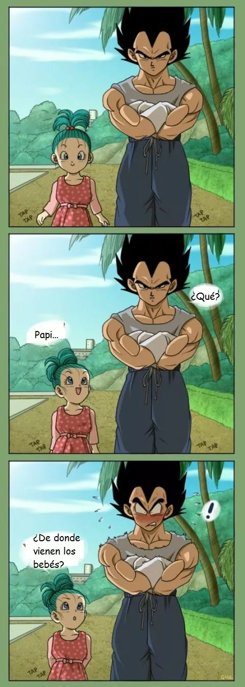 El príncipe de los saiyans no está preparado para ciertas cosas