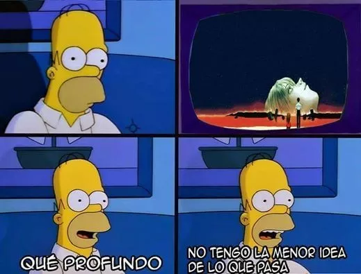 cuando miras evangelion