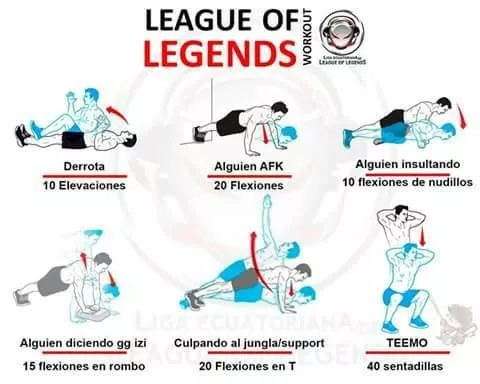 Como mantenerse en forma con League of legend