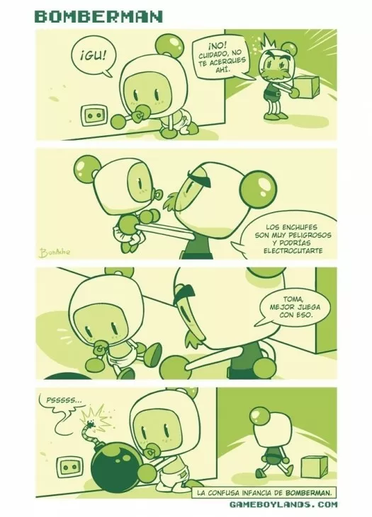 La idea de seguridad en casa bomberman