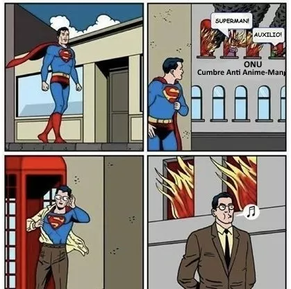 superman apoyando a los lolicones