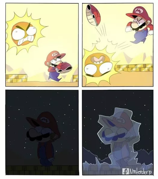 Mala idea mario, el sol es necesario