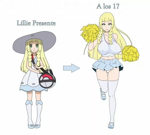 No se como sera Lillie a los 17, pero me la imagino asi