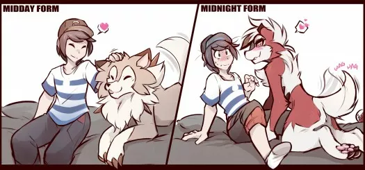 La diferencia entre tener un Lycanroc en su Forma Diurna y Forma Nocturna