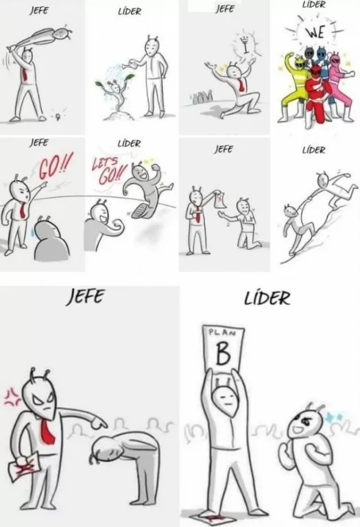 Diferencia entre líderes y jefes