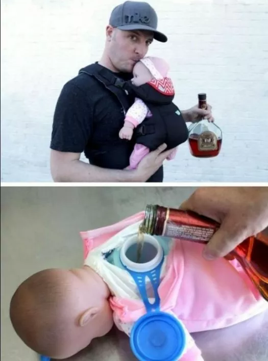 Cantimplora con forma de bebe