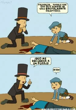 Solo el profesor Layton se le podía ocurrir un puzle