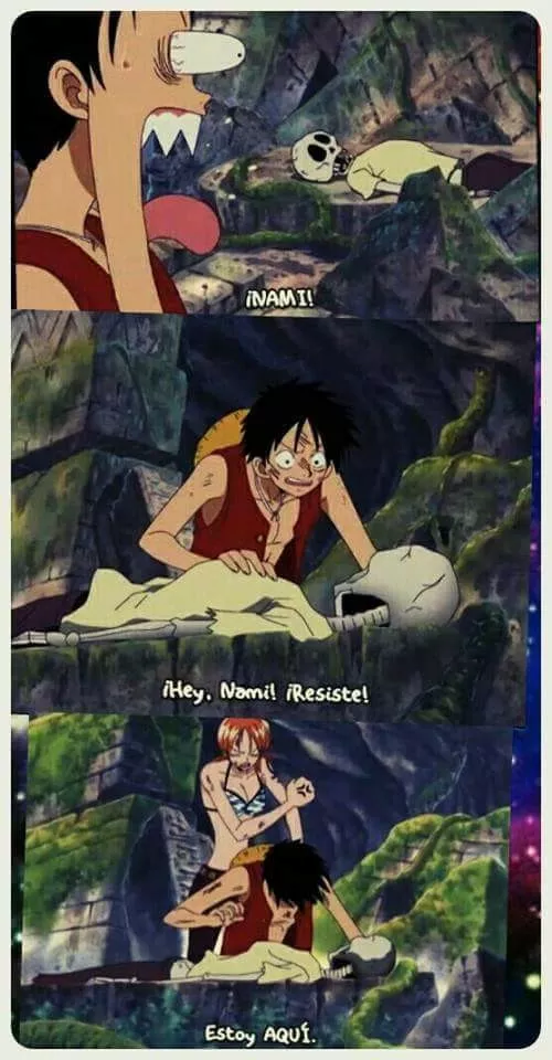 Cuando confundes a nami con un esqueleto
