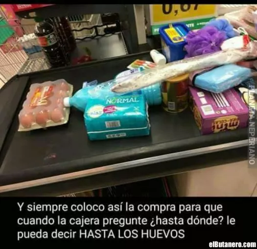 En la caja