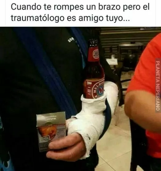 Cuando te rompes el brazo