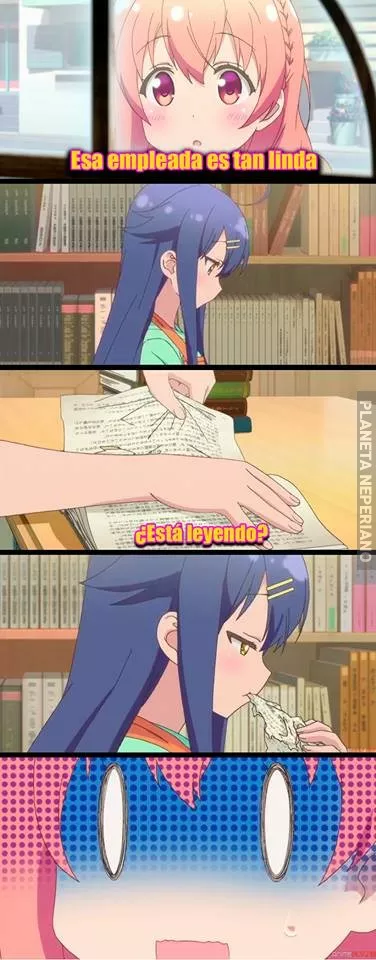 Literalmente come libros xD