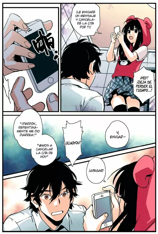 aqui es cuando homero dice: Pequeño demonio- y lo estrangula :v