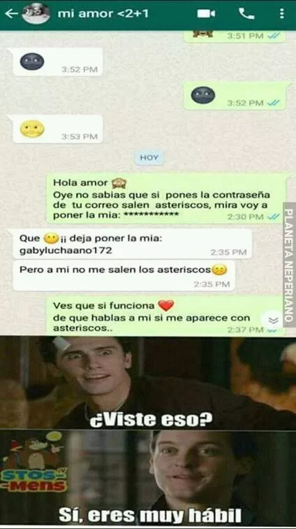 Cuando tú novia te trollea