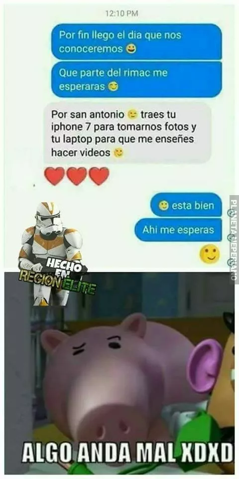 eso es sospechoso.