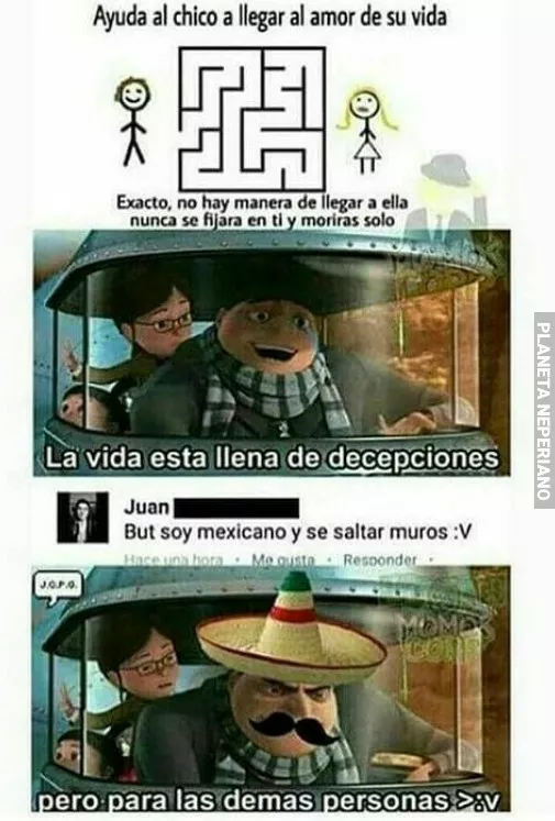 unos muros no son nada para los mexicanos,incluso en los corazones