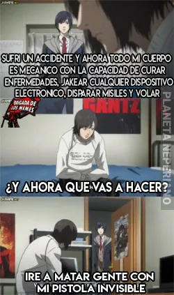 Su cuerpo en si es un arma de destruccion masiva...el tipo es simple