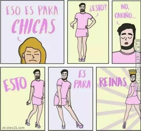 ¡para reinas! entendiste sucia plebeya 