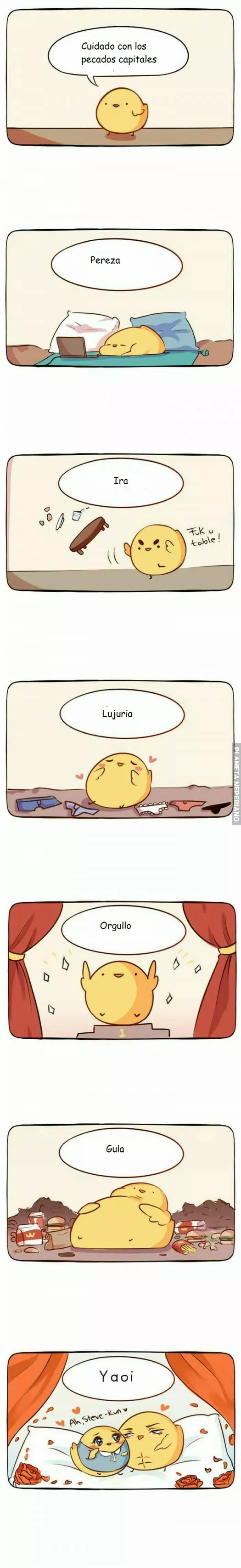 Cuidado con los pecados capitales