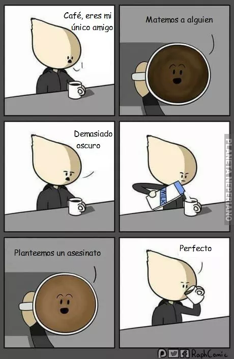 Me gusta el café negro por las mañanas