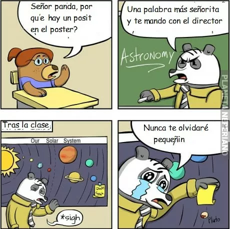 Nunca olvidaremos a Plutón