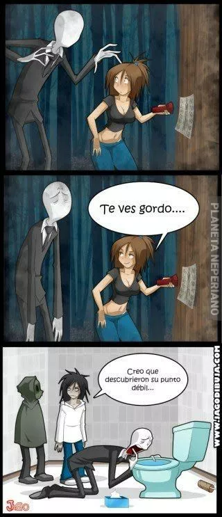 El punto débil de slenderman