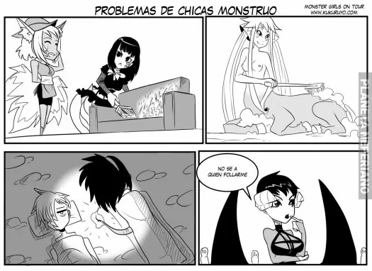 no es facil convivir con una chica monstruo