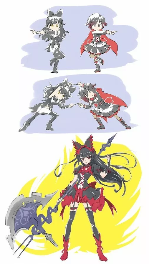 Blake Belladonna + Ruby Rose = ¿Rory Mercury??