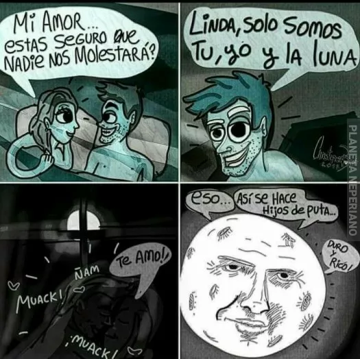 Y recuerden chicos cuanto se jalen el ganso la luna lo sabra... y los vera y lo gozara :v