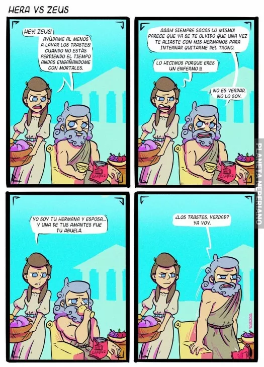 Las aventuras sexuales de Zeus dando su sentido a la mitología griega :v