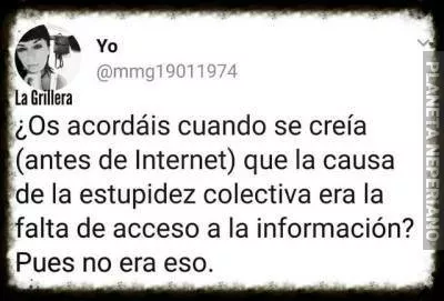 Pueden decir toda la mierda que quieran de internet pero sin ella medio sistema se va al carajo =/