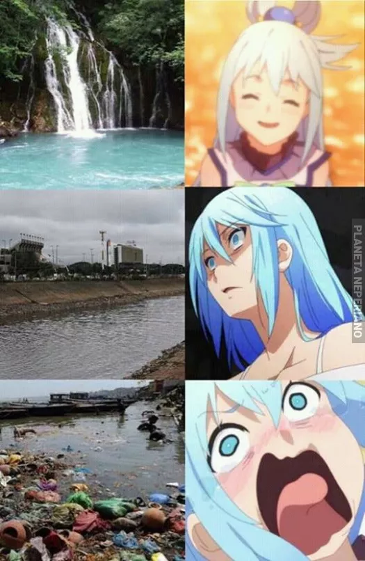 A Aqua no le gusta eso