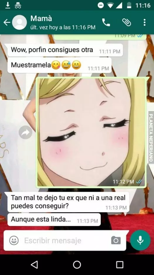 Sabes que la cosa va para mal cuando incluso la madre dice que la mona china es linda 