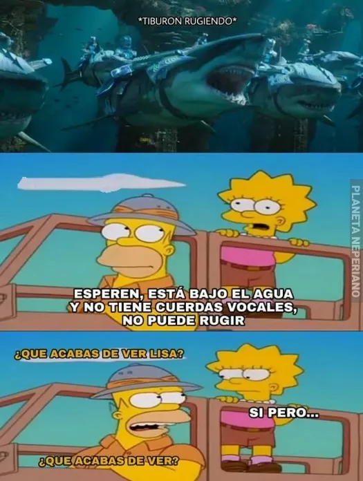 Bueno ya saben.. así como los hipopótamos nacen de huevos los tiburones pueden rugir bajo el agua :v