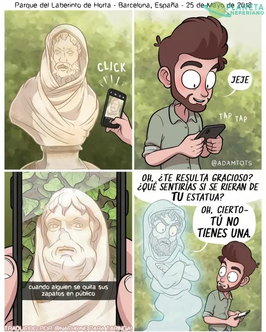 ¿Una estatua propia para que otros te ridiculizen en la red? no gracias :v