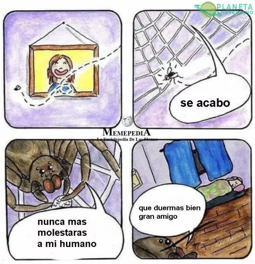 Oh que araña tan amable y amistosa... venga el lanzallamas 