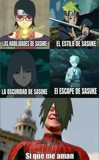 Sasuke Uchiha, ejemplo para la juventud