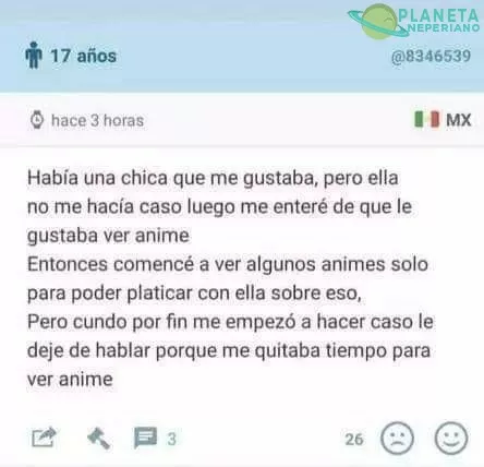 Una vez que empiezas a ver animé después no paras