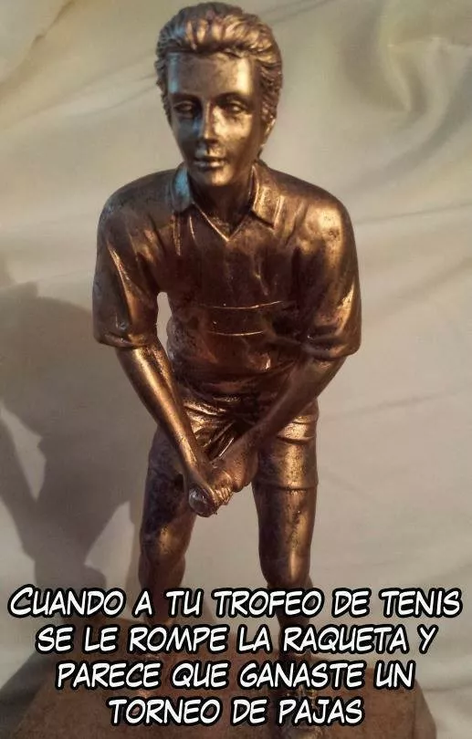 Mejor tener un trofeo y no quererlo que quererlo y no tenerlo :v