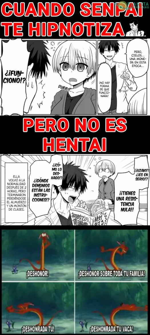 Cuando ves la misma escena en el anime y en el hentai pero con diferente resultado