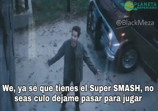 tu todo pobre queriendo jugar el nuevo smash en casa de tu amigo el rico