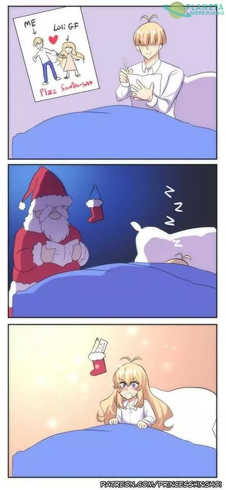 asi que una loli... fuiste un mal chico todo el año asi que te dare una loli jajajaja