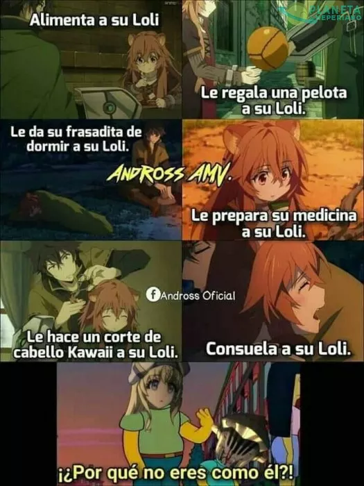 hay que ser buenos sus lolis, para que puedas tener una hermosa waifu con quien envejeser