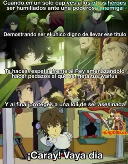 Un capitulo más de tate no yuusha, una nueva epicidad de naofumi 