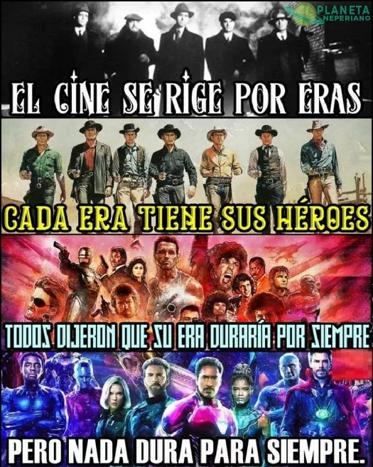 Sere sincero... los heroes iconicos del cine de esta Era son caca :v